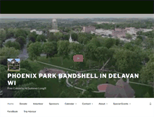 Tablet Screenshot of phoenixparkbandshell.com